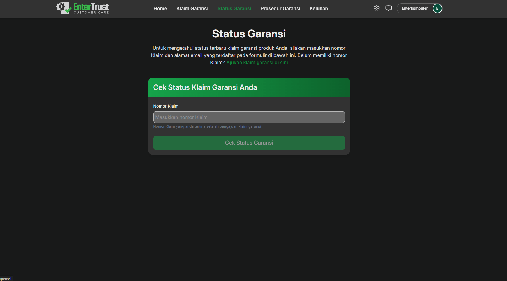 RMA Web screenshot 3