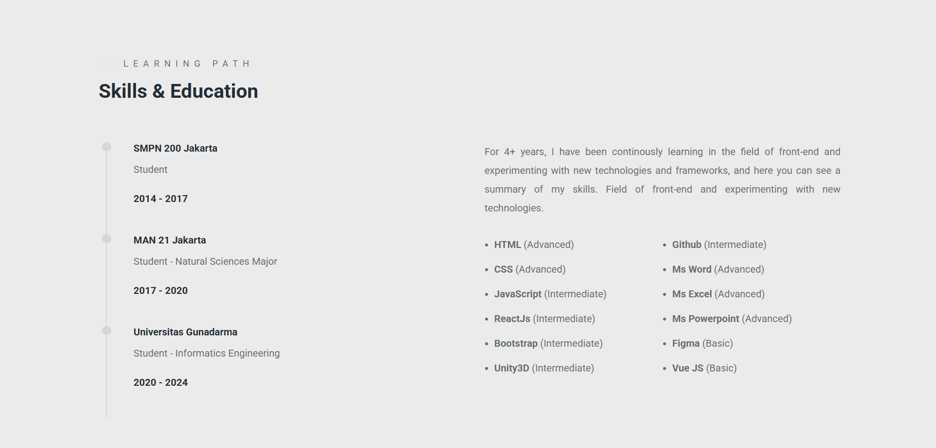 Portfolio V1 screenshot 4